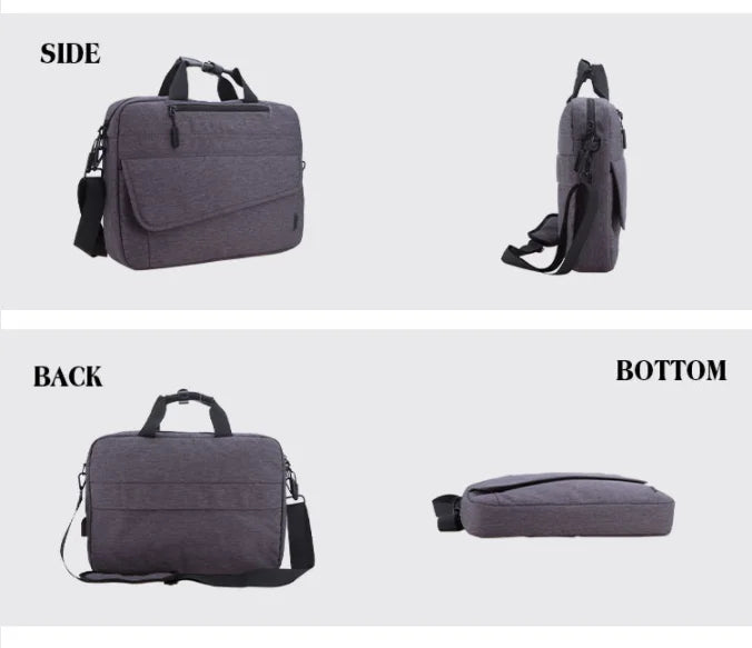 JMT-614602 Men's Casual Laptop Messenger Bag - Durable Nylon Crossbody Shoulder Briefcase