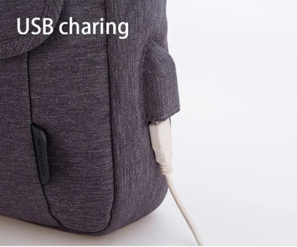 JMT-614602 Men's Casual Laptop Messenger Bag - Durable Nylon Crossbody Shoulder Briefcase
