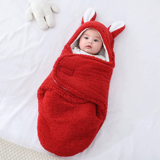 JMT-614730 Thickened Newborn Baby Sleeping Bag for Autumn and Winter, Safe Swaddling Solution