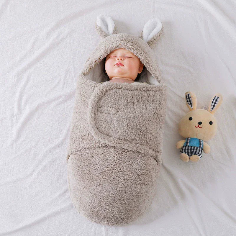 JMT-614730 Thickened Newborn Baby Sleeping Bag for Autumn and Winter, Safe Swaddling Solution