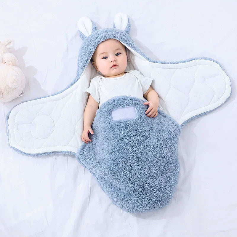 JMT-614730 Thickened Newborn Baby Sleeping Bag for Autumn and Winter, Safe Swaddling Solution