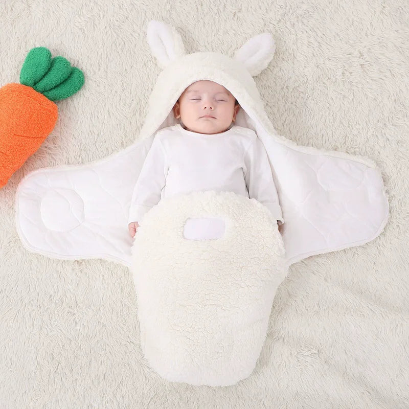 JMT-614730 Thickened Newborn Baby Sleeping Bag for Autumn and Winter, Safe Swaddling Solution