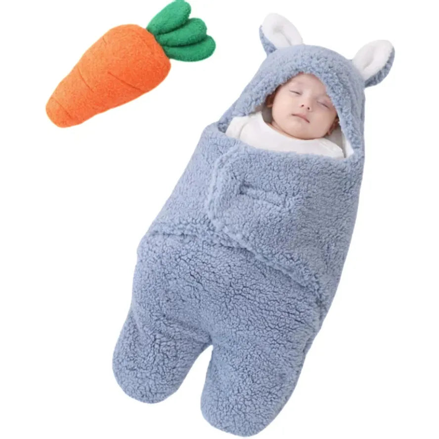JMT-614730 Thickened Newborn Baby Sleeping Bag for Autumn and Winter, Safe Swaddling Solution