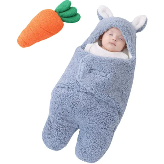 JMT-614730 Thickened Newborn Baby Sleeping Bag for Autumn and Winter, Safe Swaddling Solution