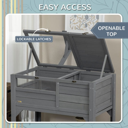 JMT-614794 Reptile Storage Shelf with Light Support Frame and Weather Protection, Grey