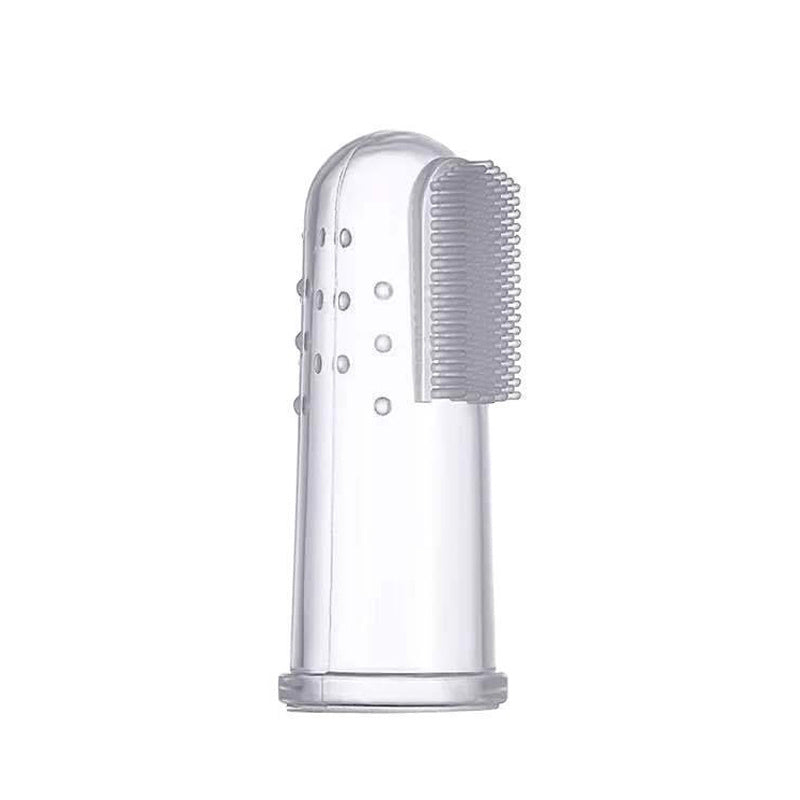 JMT-614858 Extra Soft Silicone Finger Toothbrush for Dogs and Cats - Professional Pet Dental Care Tool for Easy Teeth Cleaning