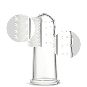 JMT-614858 Extra Soft Silicone Finger Toothbrush for Dogs and Cats - Professional Pet Dental Care Tool for Easy Teeth Cleaning