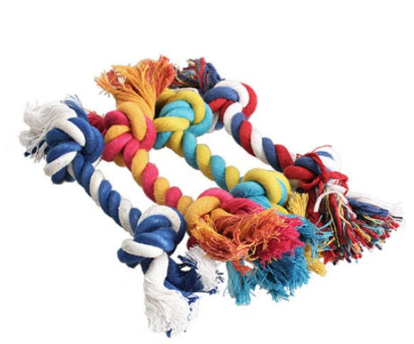 JMT-614922 Durable Cotton Rope Knot Toy for Dogs - Perfect for Chewing and Playtime