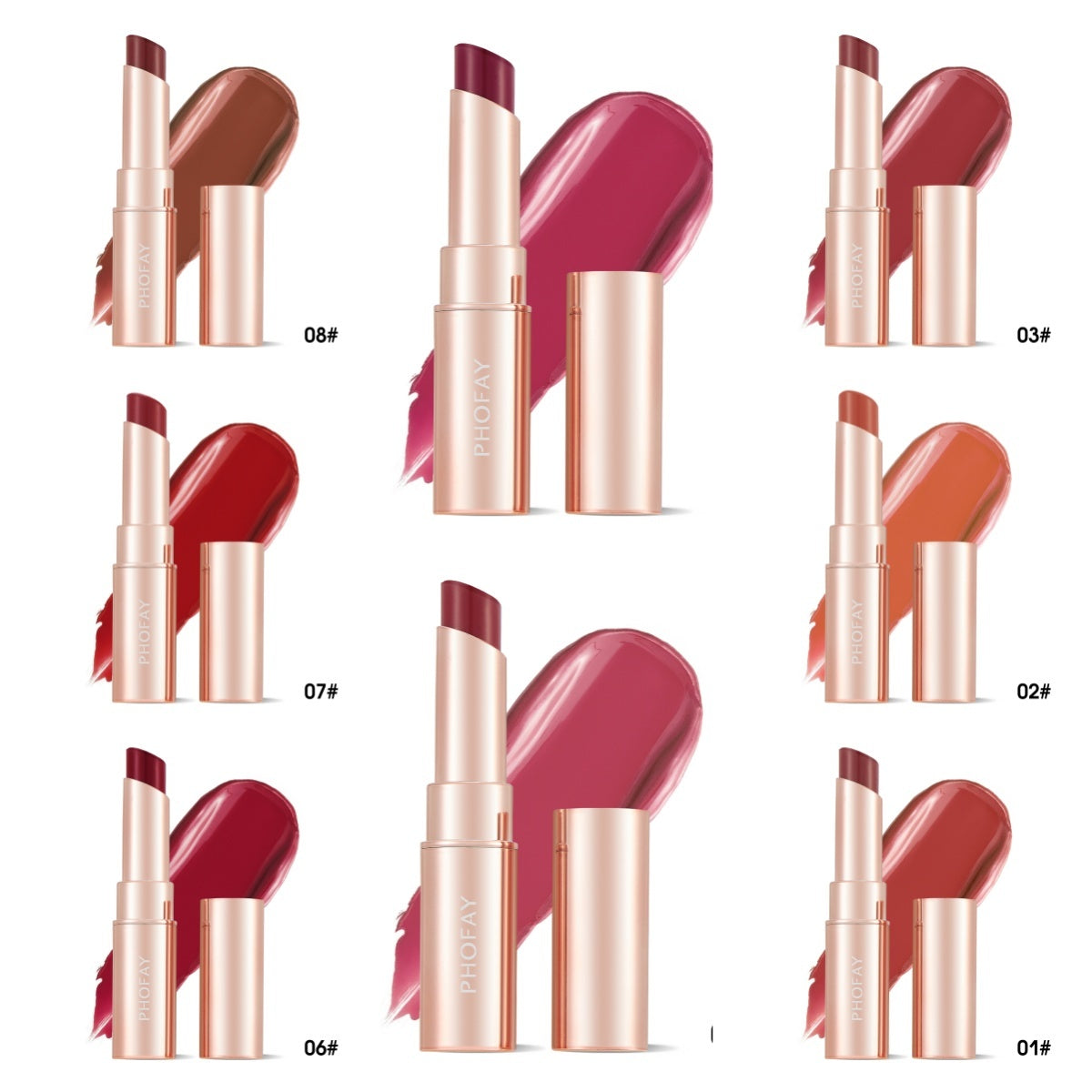 JMT-615050 Hydrating Long-Wear Moisturizing Lipstick - 3.5g