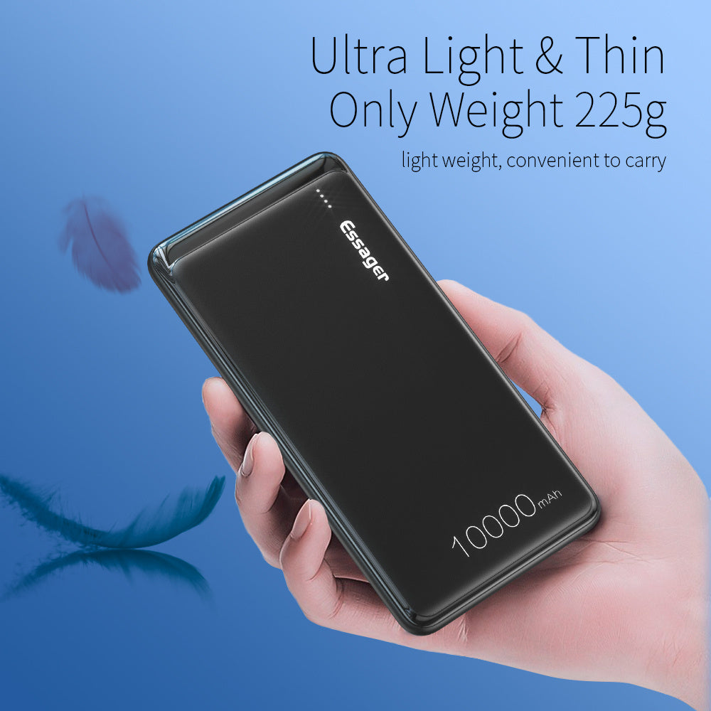 JMT-615114 10000mAh Portable Power Bank with Dual Inputs and Outputs, Multiple Protection Features, Compact Design