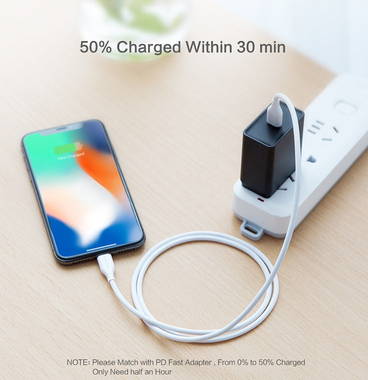 JMT-615114 High-Speed USB-C to Lightning Charging Cable