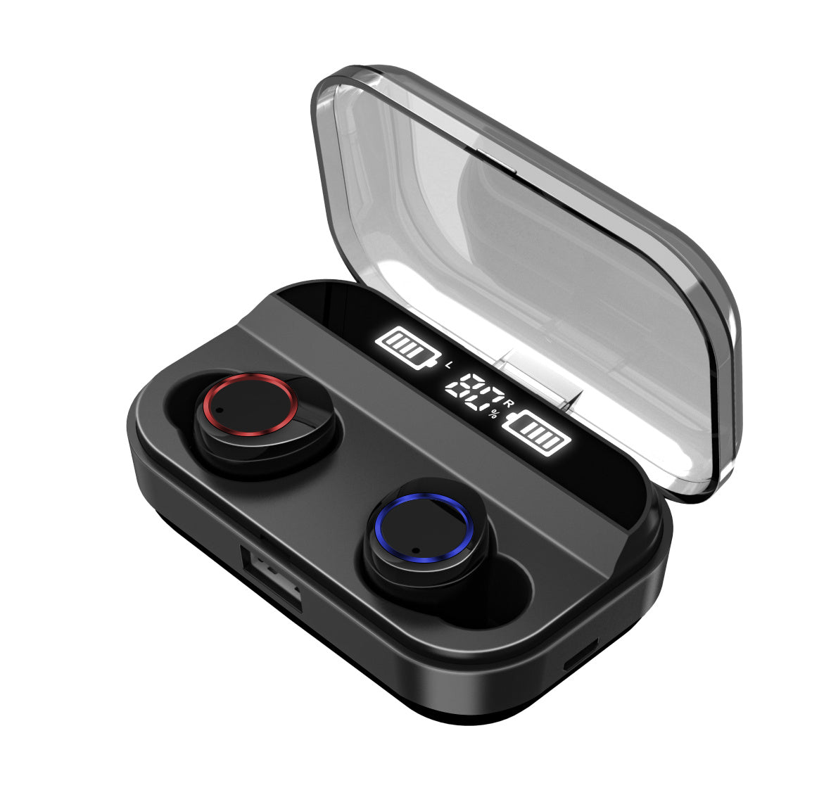 JMT-615434 X11 Bluetooth Headset with Touch Control and Waterproof Design, Hi-Fi Sound, and Wireless Charging Box