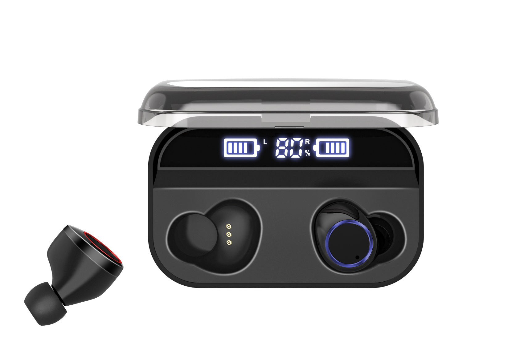 JMT-615434 X11 Bluetooth Headset with Touch Control and Waterproof Design, Hi-Fi Sound, and Wireless Charging Box