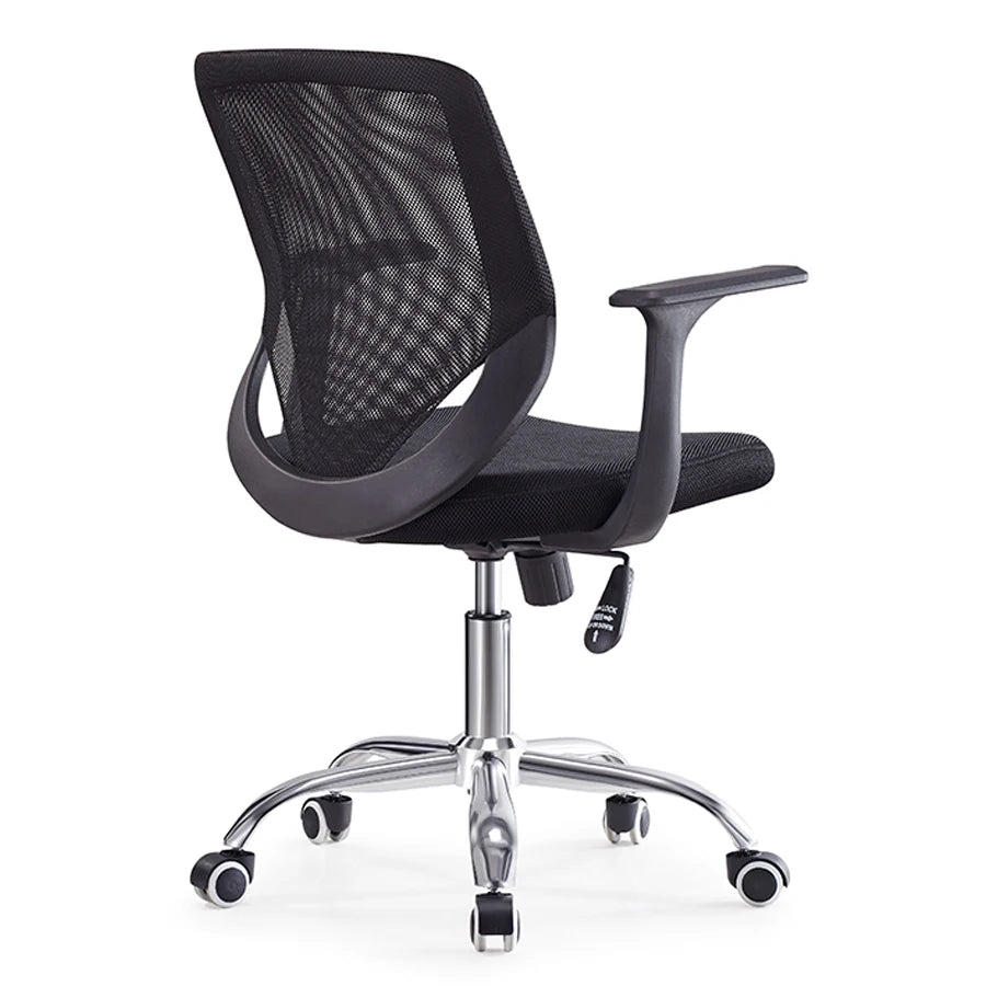 JMT-615690 Ergonomic Mesh Office Chair with Fabric Cushion and Modern Design for Comfortable Seating