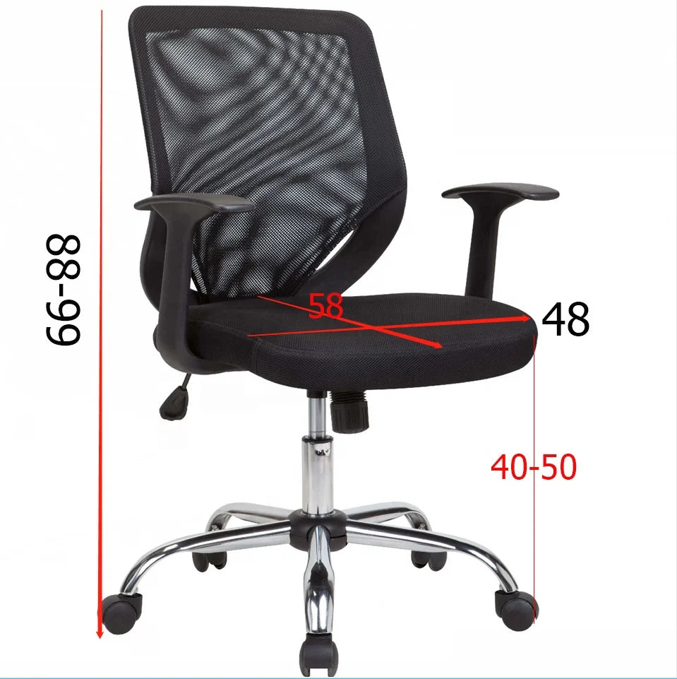 JMT-615690 Ergonomic Mesh Office Chair with Fabric Cushion and Modern Design for Comfortable Seating