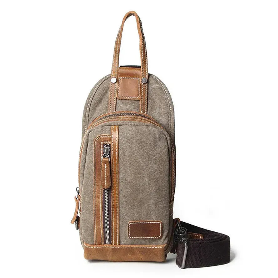 JMT-615818 Men's Canvas Crossbody Bag - Everyday Outdoor Sports Satchel in Multiple Colours