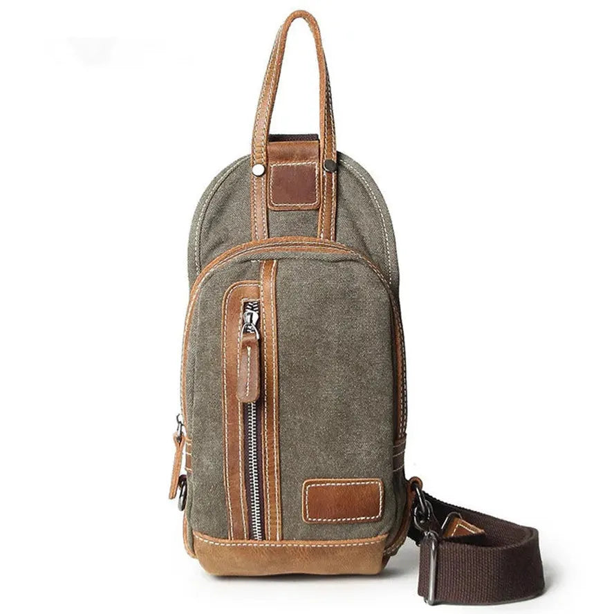 JMT-615818 Men's Canvas Crossbody Bag - Everyday Outdoor Sports Satchel in Multiple Colours