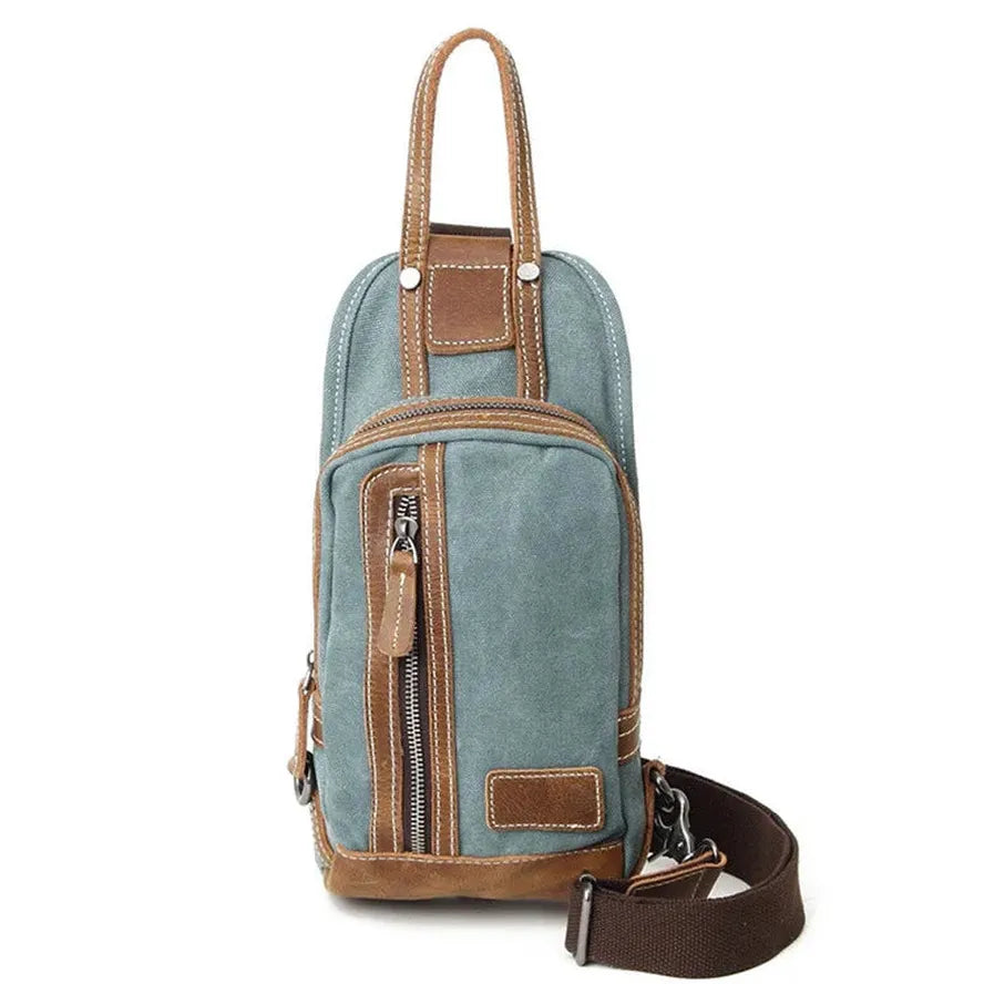 JMT-615818 Men's Canvas Crossbody Bag - Everyday Outdoor Sports Satchel in Multiple Colours