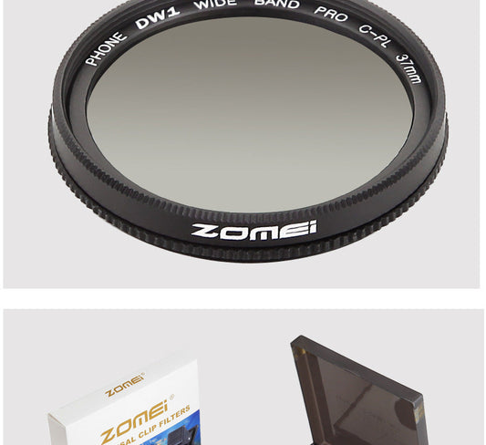 JMT-615946 37mm Ultra-Thin CPL Polarizer External Lens for Mobile Devices