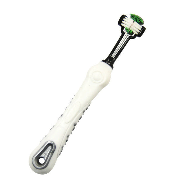 JMT-616074 Double-Headed Pet Toothbrush for Effective Teeth Cleaning - Multiple Colors Available