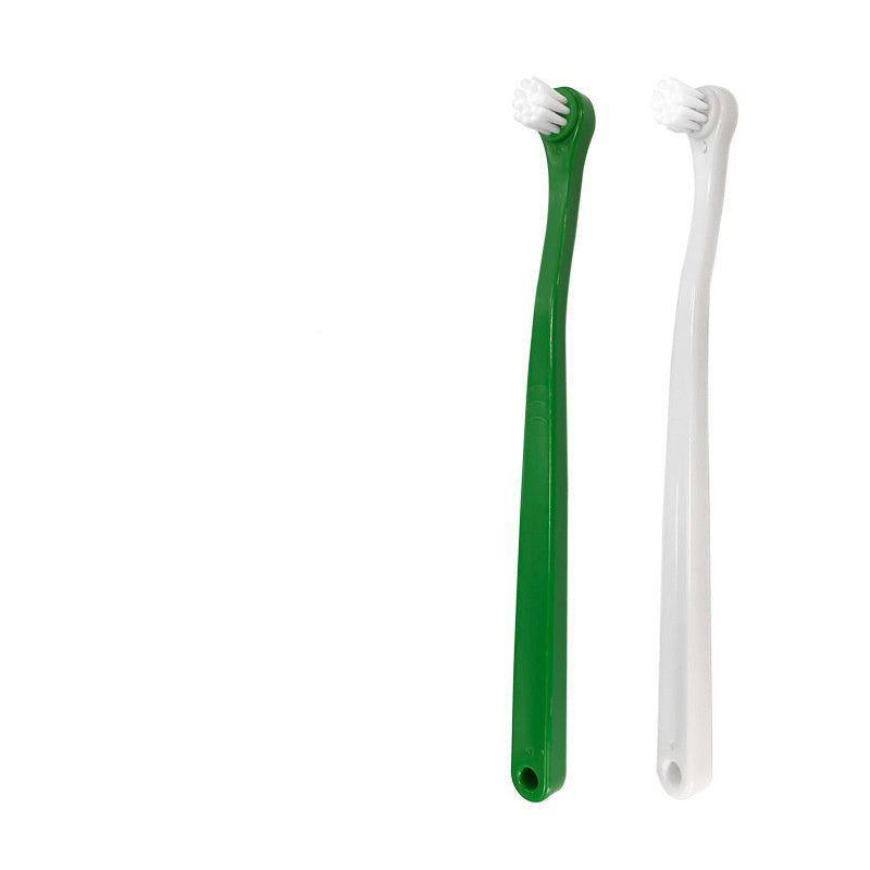 JMT-616074 Double-Headed Pet Toothbrush for Effective Teeth Cleaning - Multiple Colors Available