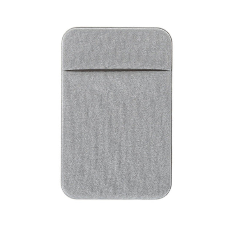 JMT-616266 Lycra Mobile Phone Back Sticker Card Holder - 58x88mm with Strong Adhesive in Green, Pink, Blue, Grey