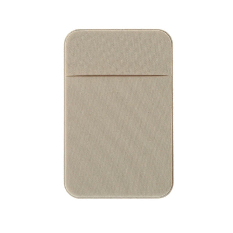 JMT-616266 Lycra Mobile Phone Back Sticker Card Holder - 58x88mm with Strong Adhesive in Green, Pink, Blue, Grey