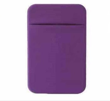 JMT-616266 Lycra Mobile Phone Back Sticker Card Holder - 58x88mm with Strong Adhesive in Green, Pink, Blue, Grey