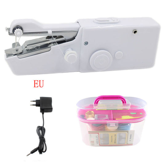 JMT-616714 Portable Handheld Electric Sewing Machine - Mini Household Sewing Tool with Sewing Box Included