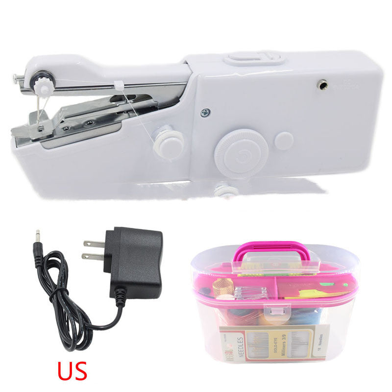 JMT-616714 Portable Handheld Electric Sewing Machine - Mini Household Sewing Tool with Sewing Box Included