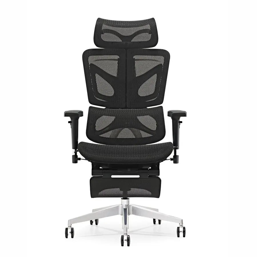 JMT-616842 Adjustable Mesh Executive Game Reclining Swivel Chair with Footrest - Ergonomic Office Comfort