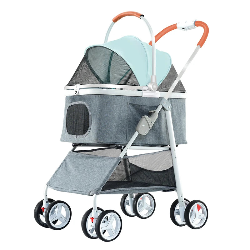JMT-617034 Pet Stroller for Medium and Small Dogs and Cats - Lightweight and Convenient Design