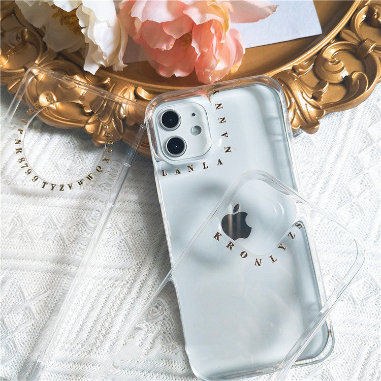 JMT-617098 Personalized Sheep Letter Phone Case for Multiple Models - Silicone Protective Sleeve