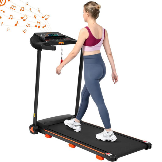 JMT-617162 Folding Treadmill with Heart Rate Sensor, 2.5HP Motor, Supports Up to 300 lbs