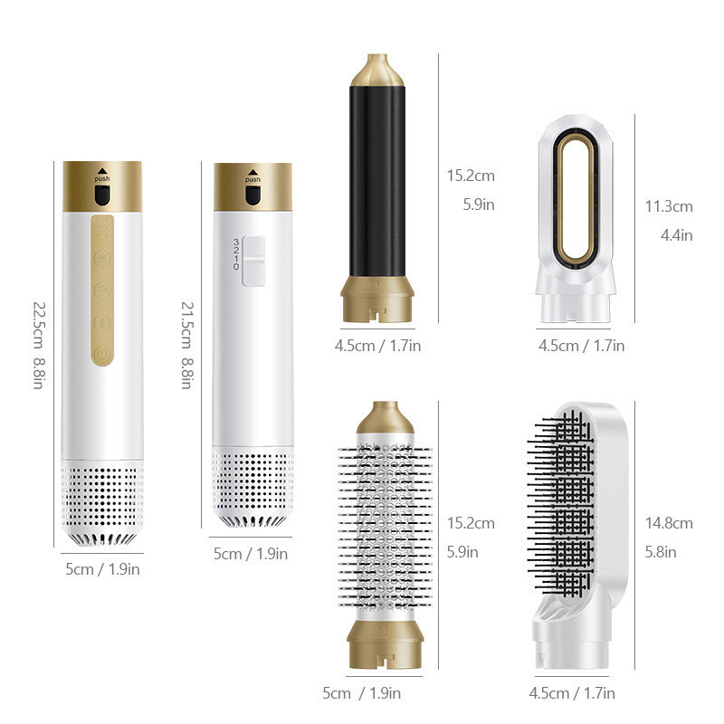 JMT-617226 6-in-1 Multifunctional Hot Air Comb for Curling, Straightening, and Styling Hair