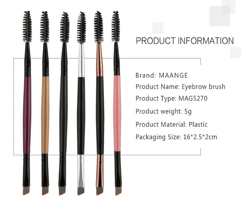 JMT-617354 Double Eyelash and Eyebrow Brush Duo for Effortless Eye Makeup Application