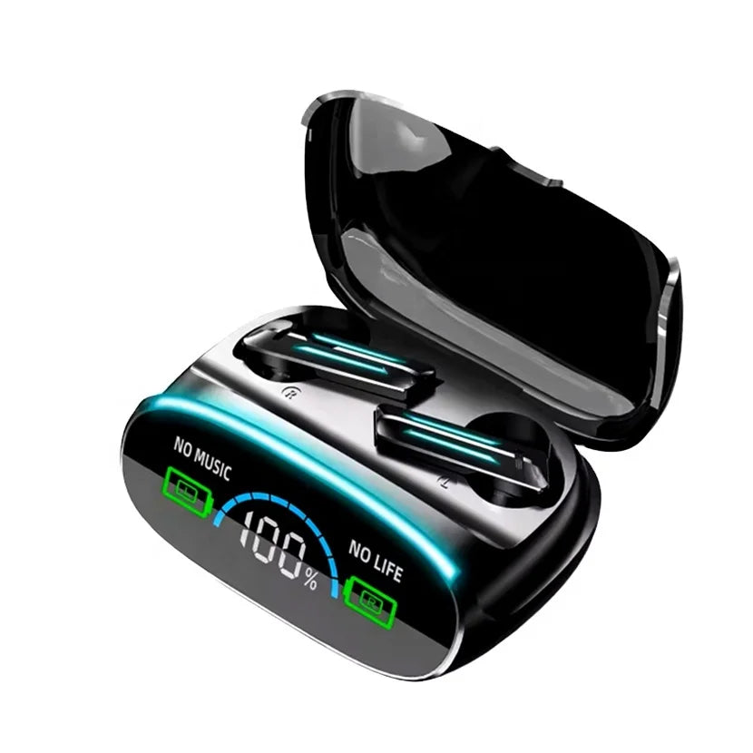 JMT-617418 Wireless Gaming Earbuds with Active Noise Cancellation and Digital Display Battery Power Bank