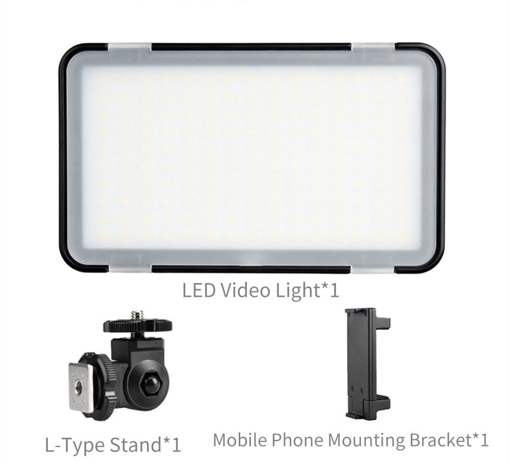 JMT-617610 Ultra-Thin Mobile Phone Photography LED Light - 150 LEDs, Adjustable Brightness, 5600K Color Temperature