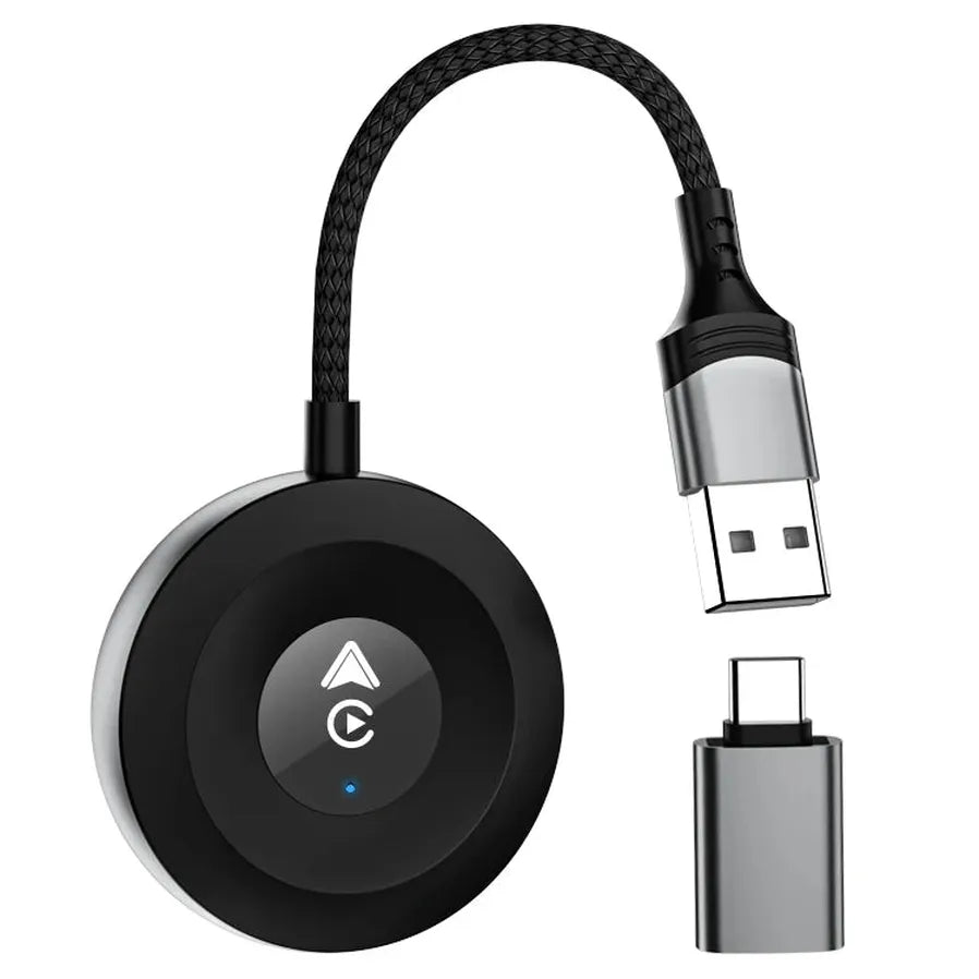 JMT-617738 2-in-1 Wireless CarPlay and Android Auto Adapter for Seamless In-Car Connectivity