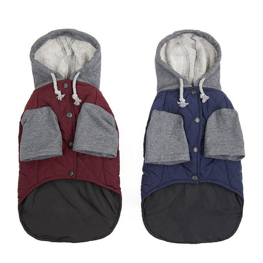 JMT-617866 Two-Color Zipper Dog Clothes | Casual Polyester Design for All Sizes