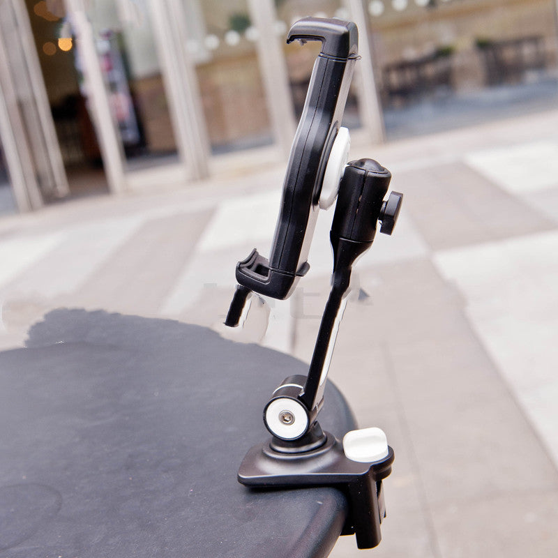 JMT-617930 Multi-Function Aluminum Alloy Tablet Stand Clip for 4-11 Inch Devices - Black/White Options