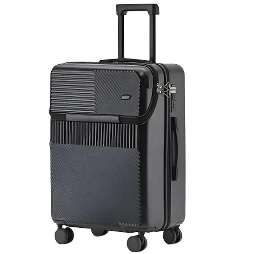 JMT-618186 Versatile 26-Inch and 28-Inch Mute Spinner Travel Suitcase with Large Capacity for Unisex Cabin Use