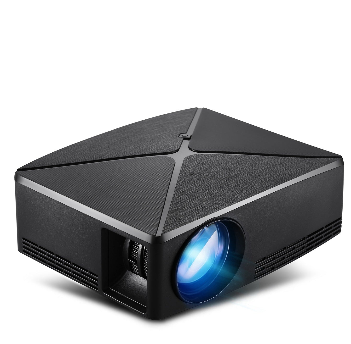 JMT-618250 720p Home Desktop Projector with 2000 Lumens Brightness, Glass Lens and Dual Version Options