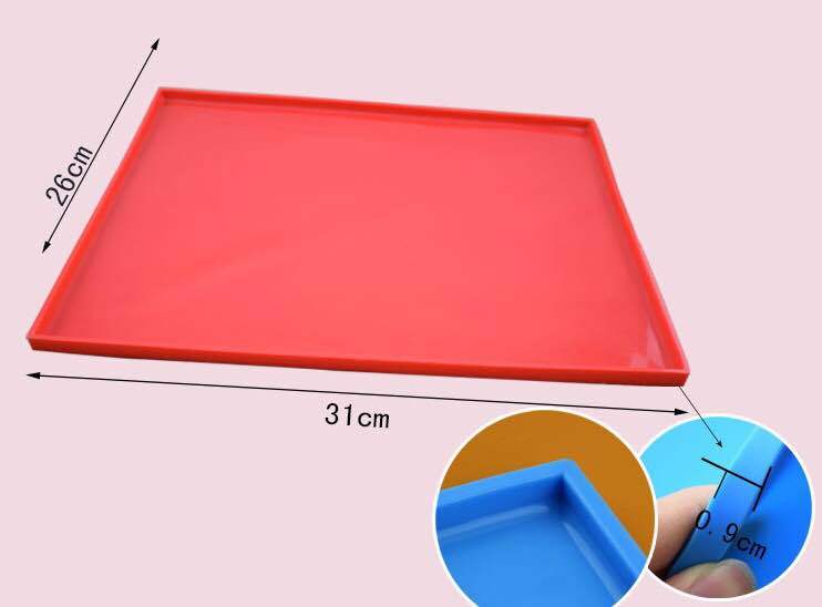 JMT-618250 Soft Silicone Pet Placemat with Raised Edges - Waterproof and Non-Slip Design for Easy Clean-Up