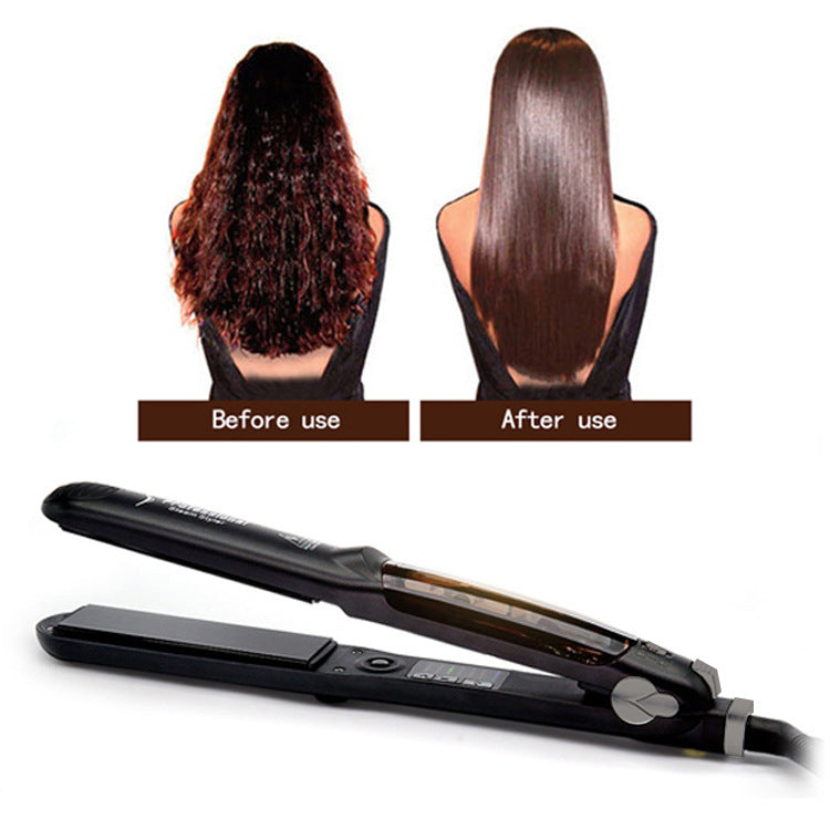 JMT-618378 Tourmaline Steam Hair Straightener and Curler – Dual-Use Anion Hair Styling Tool