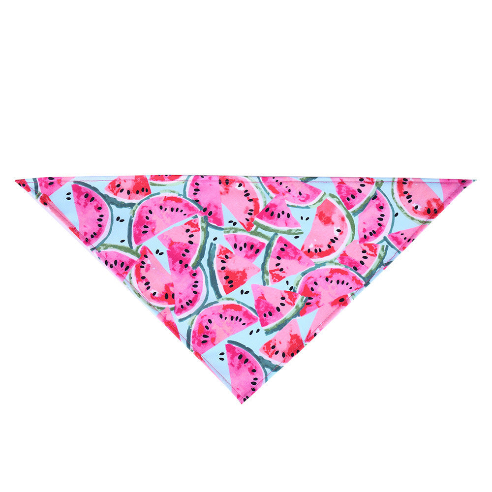 JMT-618698 Cute Pet Triangle Scarf Bandana - Soft Cotton, Fashionable Donut Design, Machine Washable, for Daily Wear and Outdoor Adventures