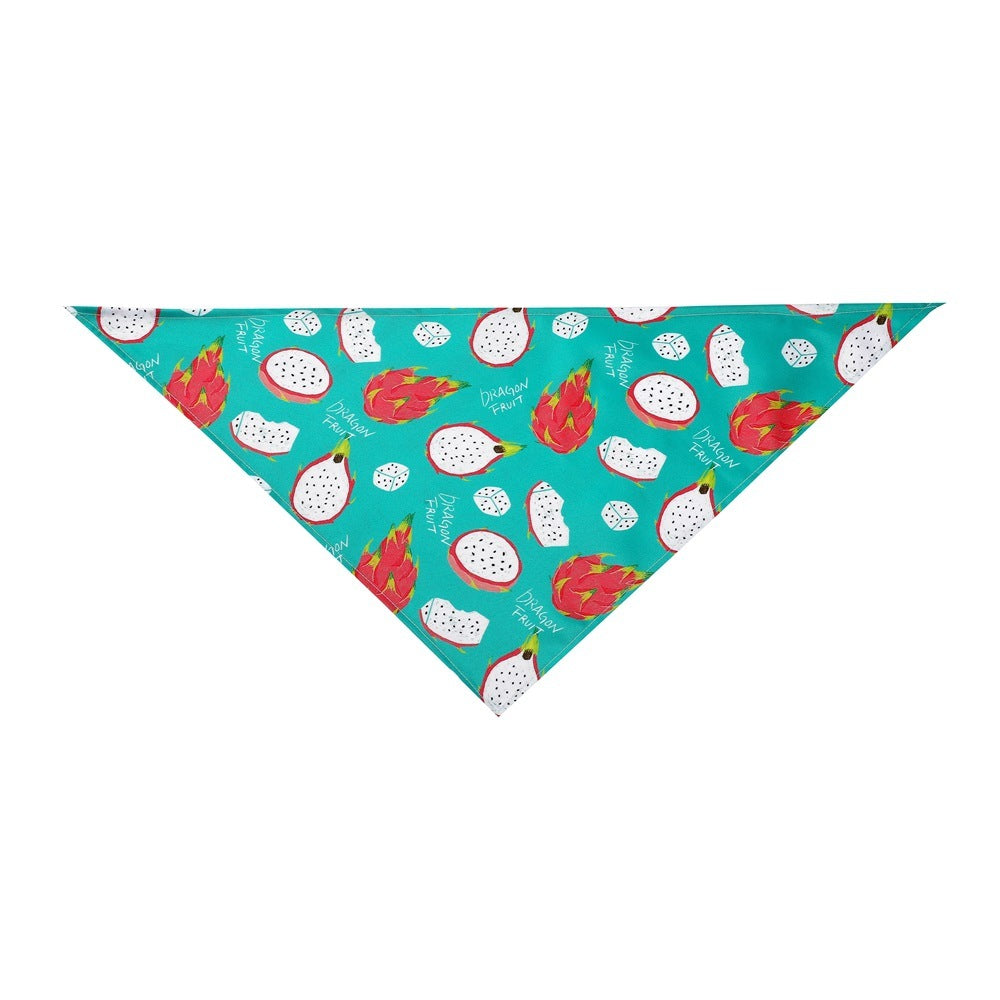 JMT-618698 Cute Pet Triangle Scarf Bandana - Soft Cotton, Fashionable Donut Design, Machine Washable, for Daily Wear and Outdoor Adventures