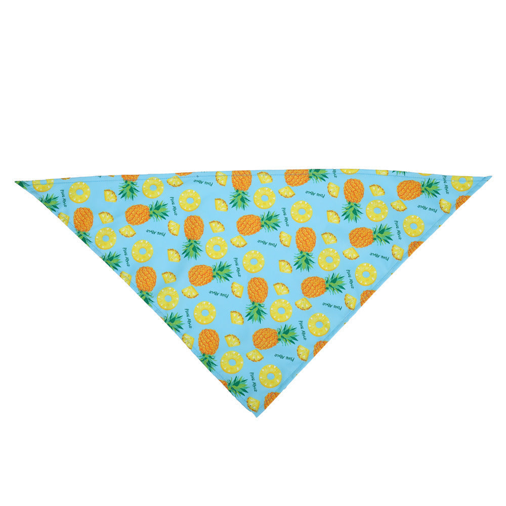 JMT-618698 Cute Pet Triangle Scarf Bandana - Soft Cotton, Fashionable Donut Design, Machine Washable, for Daily Wear and Outdoor Adventures