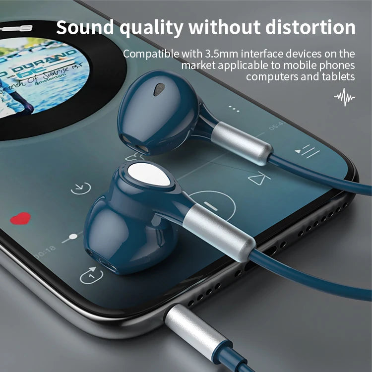 JMT-618890 Wired In-Ear Earphones with Magnetic Design, 1.2M Cable, 3.5mm Connector for Mobile Devices