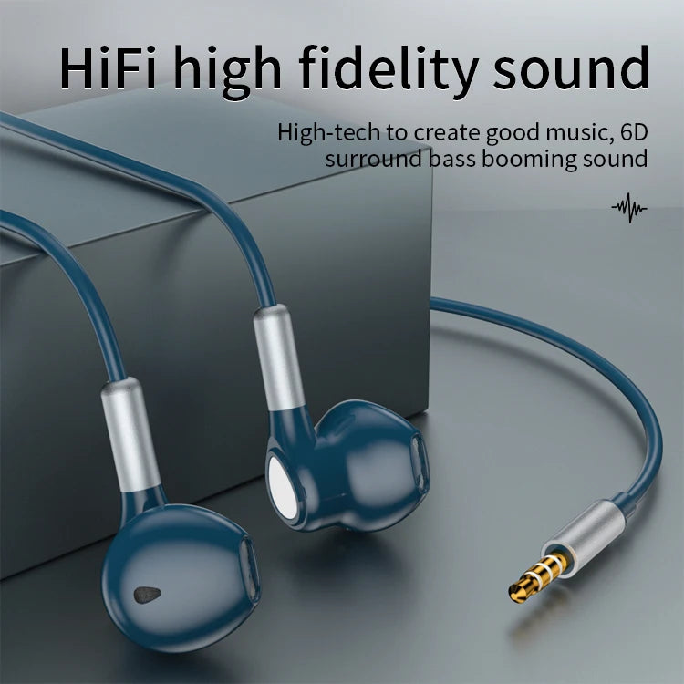 JMT-618890 Wired In-Ear Earphones with Magnetic Design, 1.2M Cable, 3.5mm Connector for Mobile Devices